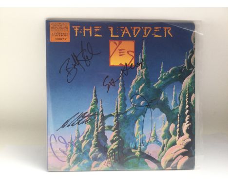 A fully signed limited edition 'The Ladder' LP by Yes.