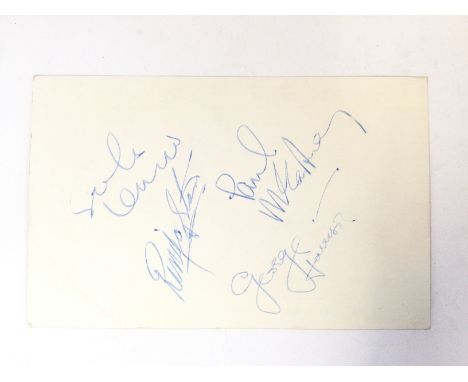 The Beatles. A fully signed world premiere ticket for 'A Hard Day's Night' on Monday, 6th July 1964. Obtained by the vendor's