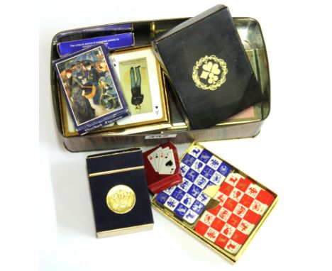 A quantity of vintage playing cards.
