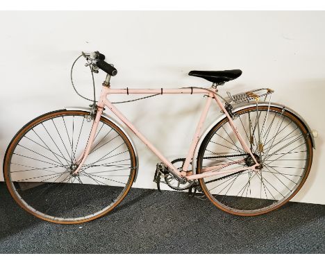 A vintage racing cycle.