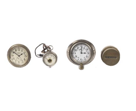 A 'The Napier' 8-day car clock, dated 1907, and other dashboard instruments,for Napier Cars, marked S.F.Edge Ltd of London, S