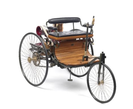 A superb half-scale petrol-powered working model of an 1886 Benz Patent-Motorwagen Tri-car, by A.J.Pannekoek, 2006,scratch-bu