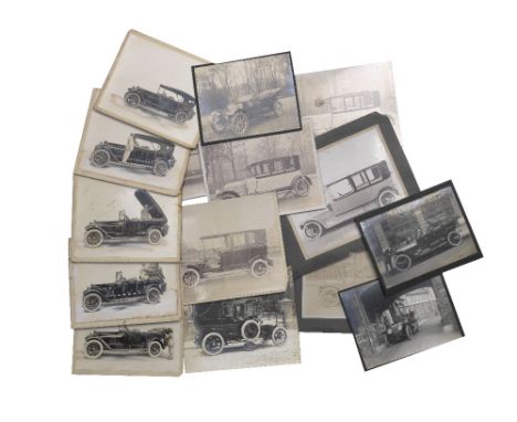 Assorted photographs of Veteran, Edwardian and early motorcars,period monochrome photographs, some mounted on card backing, i