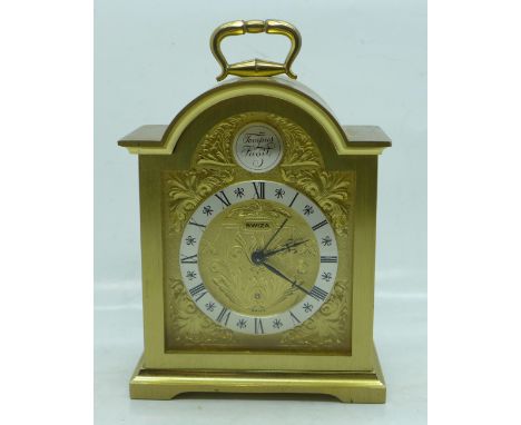 A Swiza alarm clock, (height without handle 11.5cm) 