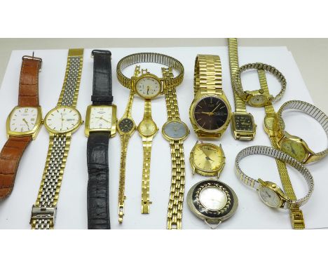 Three gentleman's Rotary wristwatches and other wristwatches (15) 