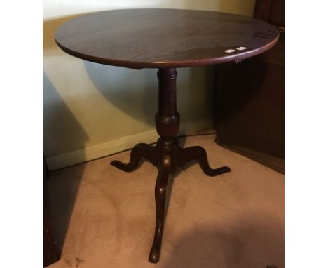A George III oak tripod table