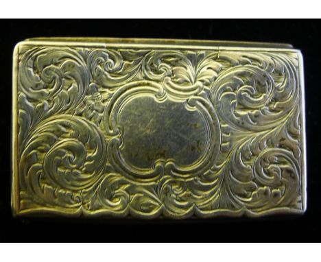 A Nathaniel Mills silver snuff box/vesta