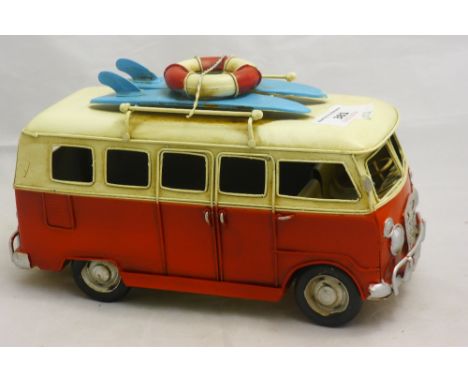 A model of a Volkswagen camper van