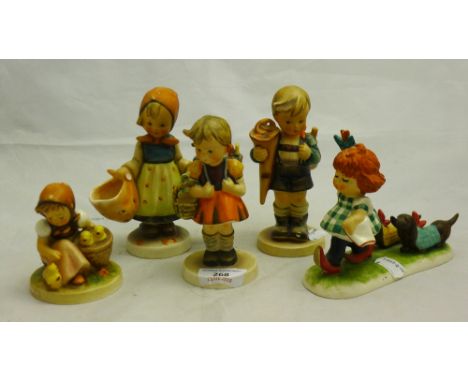 Five Goebel/Hummel figures