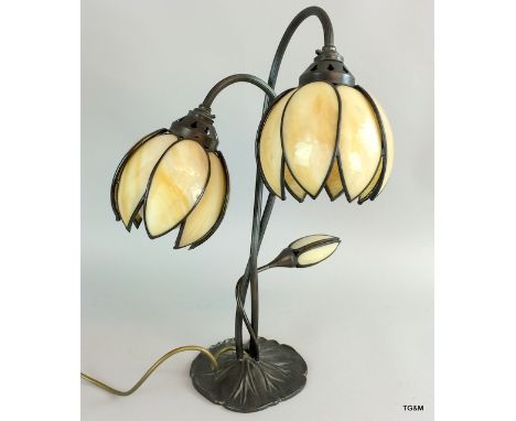 Tiffany style Art Nouveau reading lamp