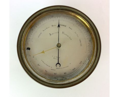 Victorian Travelling Barometer/Thermometer by J.Dent Paris tested and working.