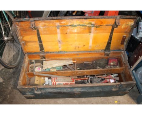 A LARGE TOOL CHEST PLUS CONTENTS