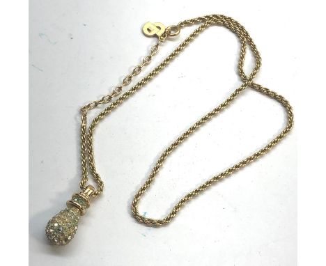 Christian Dior pendant and chain 
