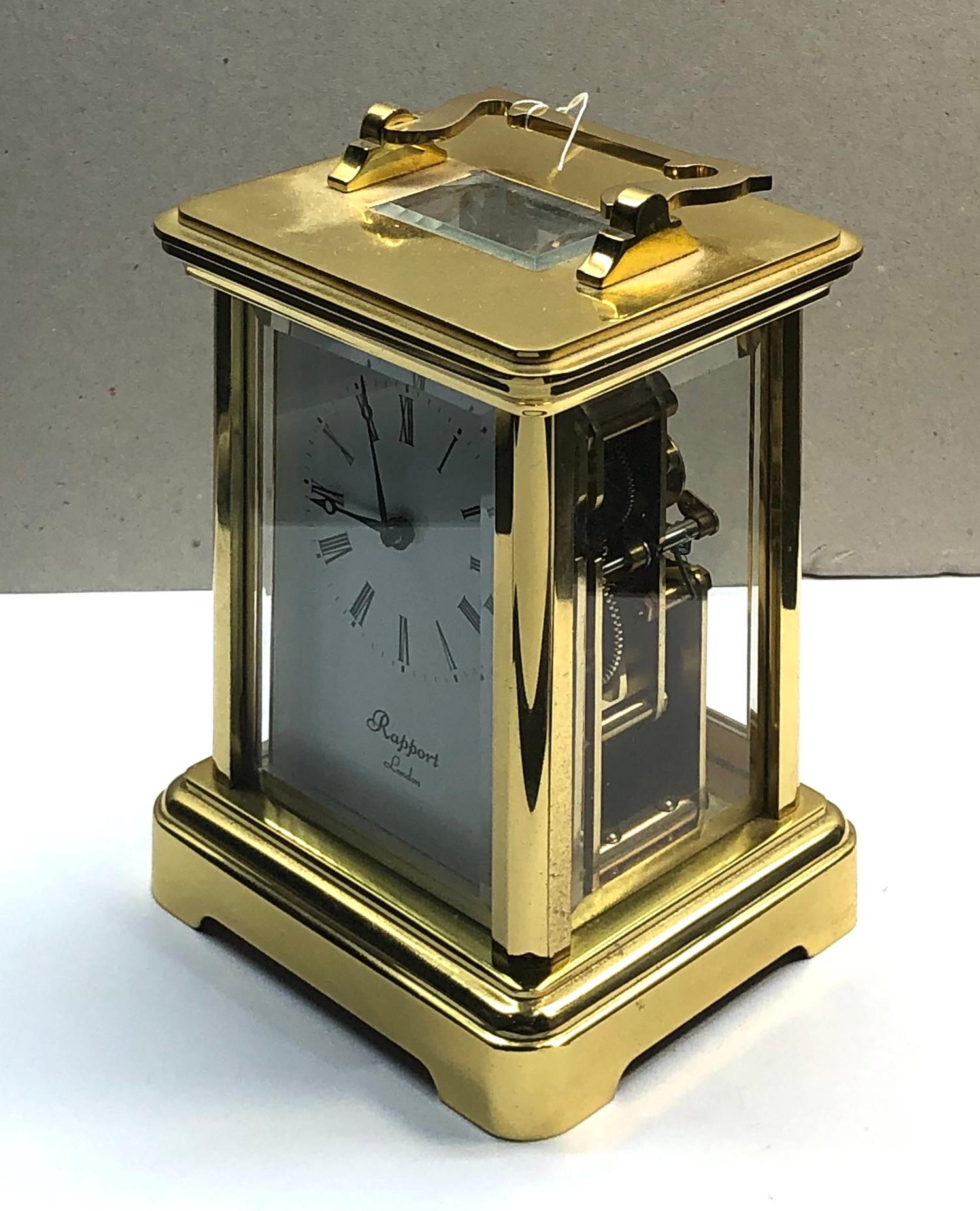 Vintage brass carriage clock Rapport London