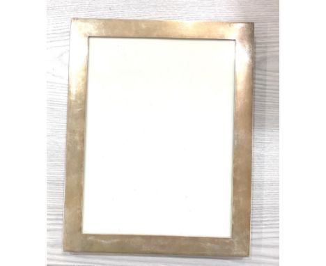 Large vintage silver picture frame hallmarked silver  H.C Ltd measures approx 29cm by 20cm in good condition 