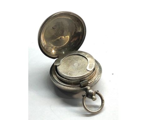Antique silver sovereign case Birmingham silver hallmarks 