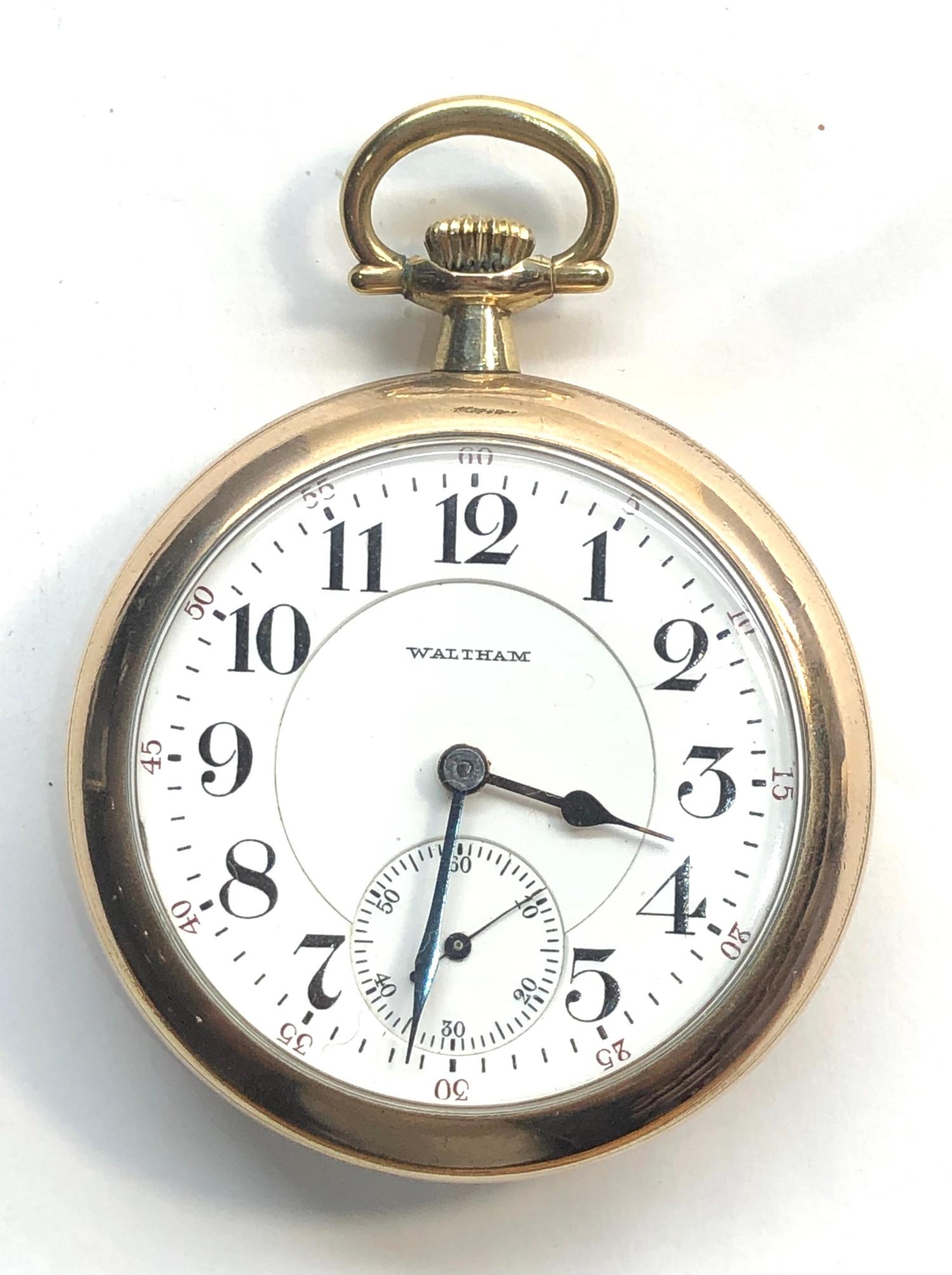 Waltham Vanguard pocket watch full plate lever movement 23 jewel ...