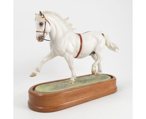 A Royal Worcester limited edition model, Welsh Mountain Pony Coed Coed Planed, owned by Lord Kenyon, modelled by Doris Lindne