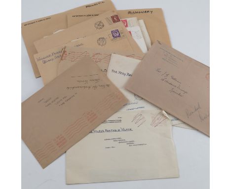 A collection of autographs, to include Dr. Albert Schweitzer, various reverends, etc   Condition report:  Very Rev Alan Campb