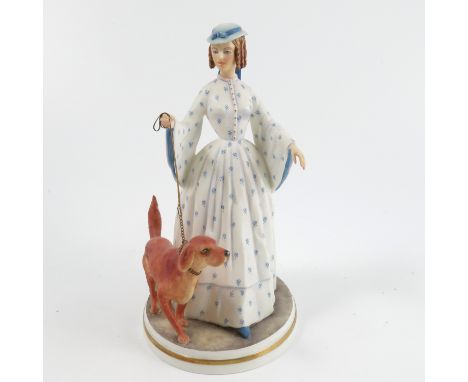 A Royal Worcester limited edition figure, Felicity, from the Victorian figures series, with box and certificate   Condition r