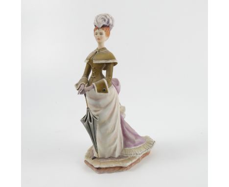 A Royal Worcester limited edition figure, Melanie, from the Victorian figures series, with box and certificate   Condition re