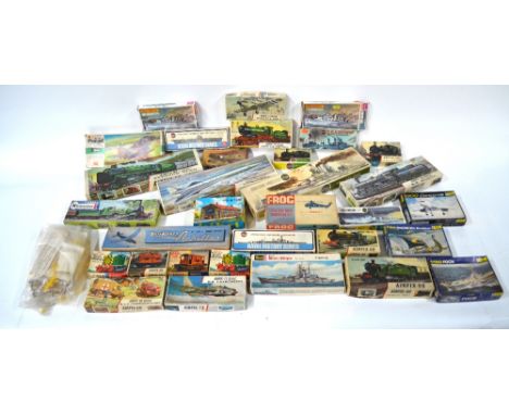 A collection of over 30 Airfix and other model kits