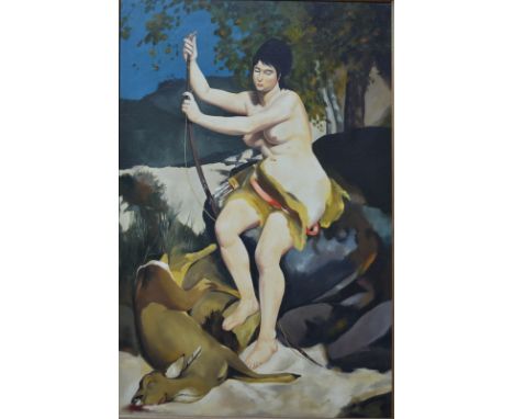 ** Anthony John Gray (b 1946) - 'Diana the Huntress', oil on canvas, 90 x 59 cmFrom Old Master copies series, See 2010 catalo