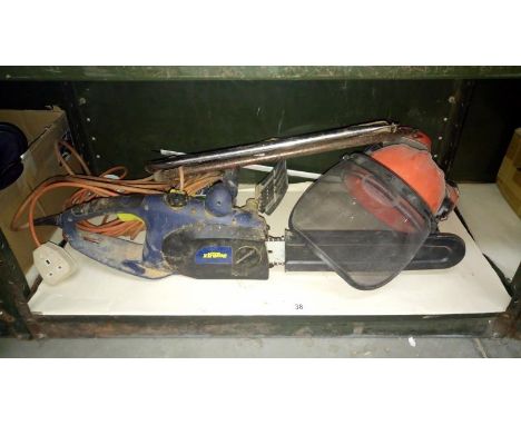 A chainsaw etc.