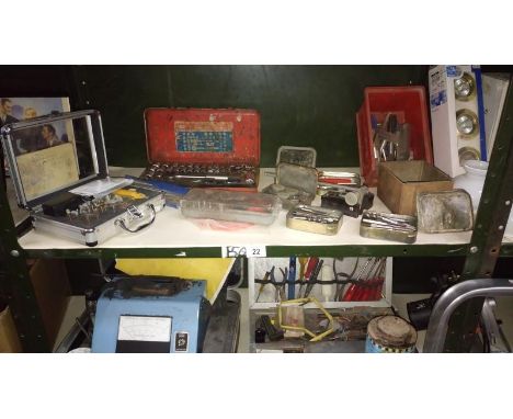 A quantity of tools including old planes
