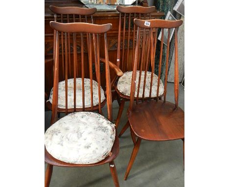 A set of 4 Ercol chairs