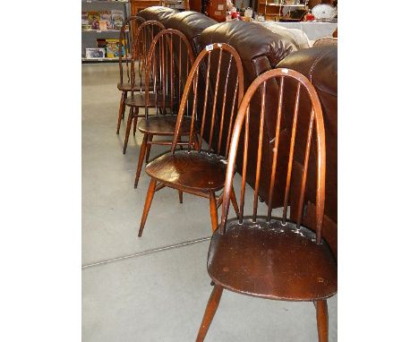 A set of 5 Ercol chairs