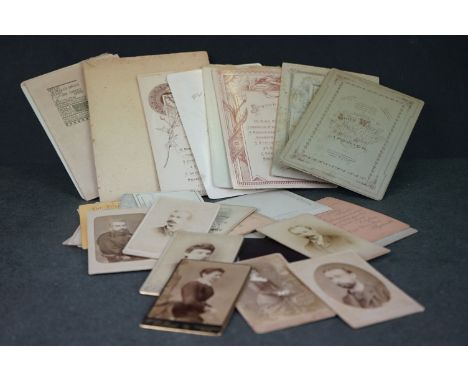 A collection of antique Carte De Viste / CDV portrait photographs, all relating to the city of Bath 