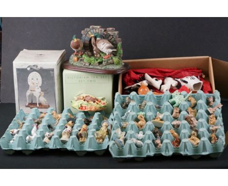 Collection of over 50 Wade Whimsies, Nursery Rhyme Figures and other Figures including Lady &amp; the Tramp, Dumbo together w