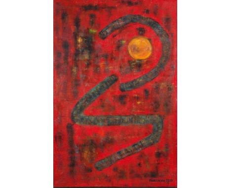 Fahr El-Nissa Zeid (Turkey, 1900-1991)Etoile Filante (Falling Star) oil on canvas, framedsigned 'FAHRELNISSA ZEID' (lower rig