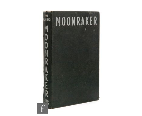 James Bond, 'Moonraker', Ian Fleming, first edition, 1955, Jonathan Cape, London, black boards with embossed silver text, lac