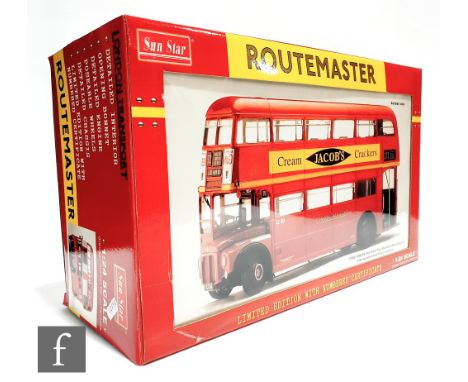 A Sun Star 2902 1:24 scale Standard Routemaster diecast model, limited edition 2819 of 2500, boxed with certificate. 