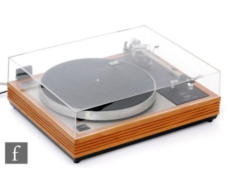 A Linn Sondek music system, to include a pair of Linn Sondek Majik 140, floorstander speakers, with wood veneer finish, and u