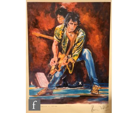 Ronnie Wood - 'Keith and Ronnie on Stage', screen print,  signed in pencil, artist's proof numbered X/XXX, from an overall ed