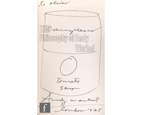 'From A to B &amp; Back Again, the Philosophy of Andy Warhol', signed first edition 1975, published by Cassell, London, the f