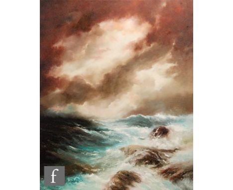 PHILIP GRAY (CONTEMPORARY) - 'Stormy Seas', hand embellished giclee print, signed and numbered 43/95, with De Montford Fine A