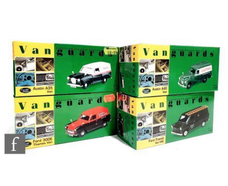 Twenty one Lledo Vanguards 1:43 scale diecast models, all commercial vehicles, to include Ford Transit Van Telecommunications