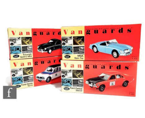 Twenty three Lledo Vanguards 1:43 scale diecast model rally cars to include Austin Allegro, Sunbeam Imp, Triumph Spitfire, Do