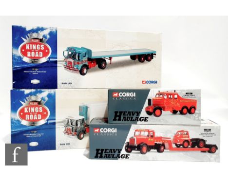 A collection of Corgi 1:50 scale diecast models to include Kings of the Road, Heavy Haulage and Collectors Club Models, compr