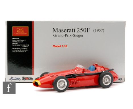 A CMC Models M-051 1:18 scale 1957 Maserati 250F in red, boxed. 