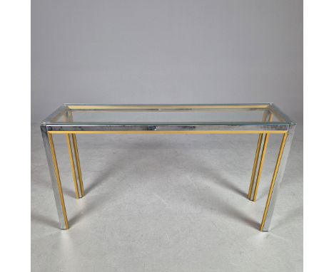 1970S ITALIAN STYLE CONSOLE TABLE. 135cm x 37cm x 73cm approx.