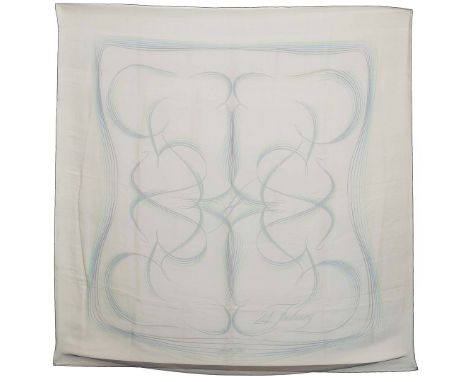 HERMÈS SCARF “24 FAUBOURG”. by Benoît-Pierre Emery, mousseline silk, made in France,  140cm x 140cm approx.