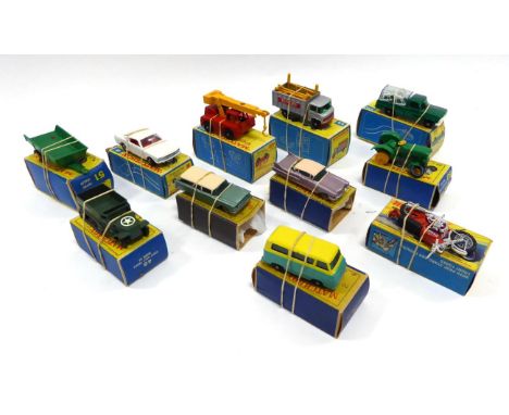Matchbox 1-75's 49 Army half track in picture box (one track perished) 70 Thames estate car BPW (both E boxes E) 27 Cadillac 