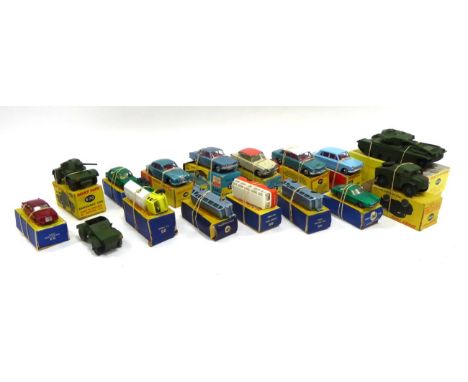 Dinky Military And Other Models including 651 Centurion tank, 670 Armoured car, 688 Artillery tractor, 135 Triumph 2000, 162 