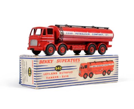 Dinky 943 Leyland Octopus Esso Tanker (E-G, some minor wear to decals, box G)