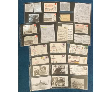 Fantastic Yangtse River Conflict Collection of Signed Covers, Information, Photos, Reports and Christmas Cards. A Christmas C